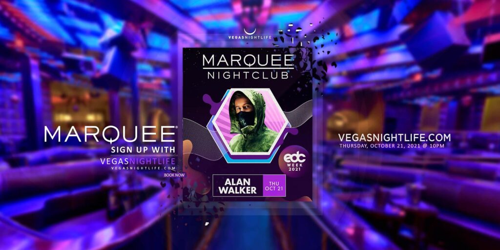 EDC Week with Alan Walker at Marquee Nightclub