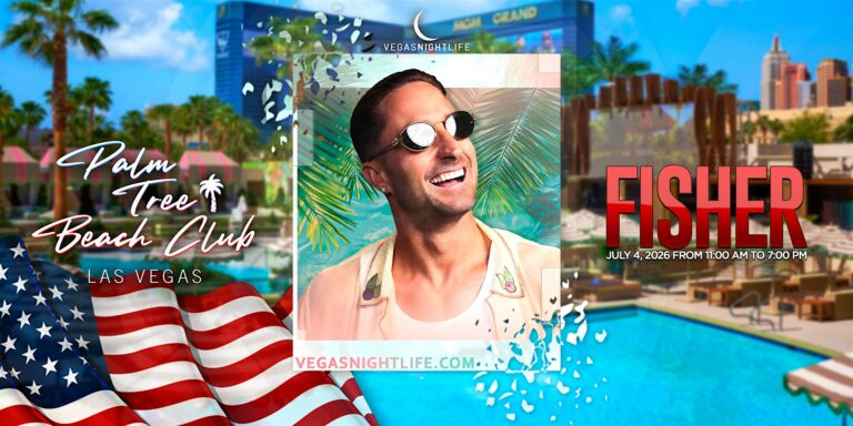 Fisher | July 4th Pool Party Vegas | Palm Tree Beach Club