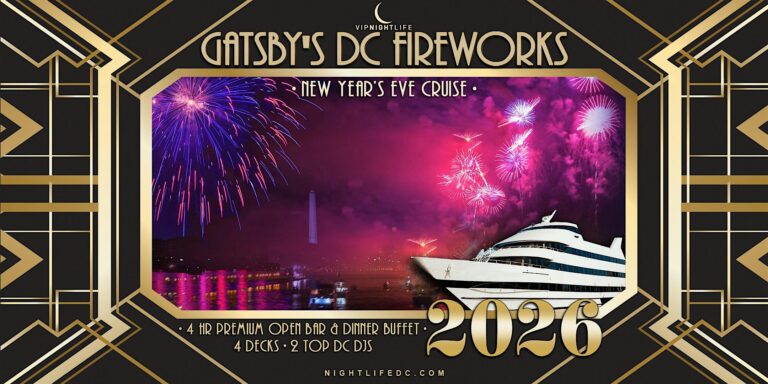 Gatsby's DC Fireworks New Year's Eve Yacht Party 2026