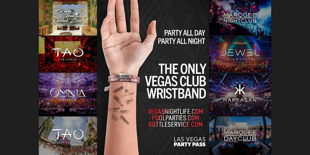 Las Vegas Party Pass | Aug 14-Aug 17 | 8 Clubs x 22 Parties