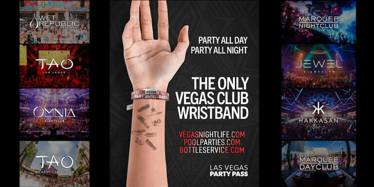 Las Vegas Party Pass | Jan 09 to Jan 12 | 6 Clubs x 12 Parties