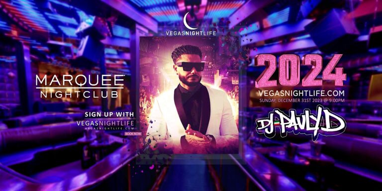 Marquee Las Vegas New Year's Eve Party 2024 w/ DJ Pauly D