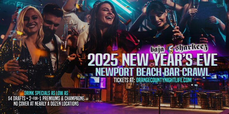 OC New Year's Eve Party 2025 | Newport Beach Bar Crawl