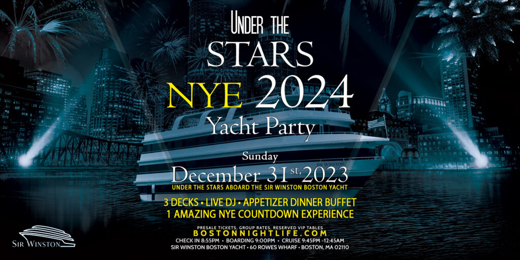 2024 Boston New Year's Eve Under the Stars | Fireworks Yacht Party Cruise