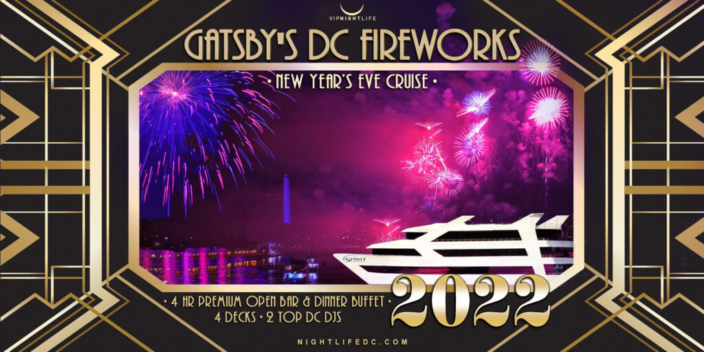 Gatsby’s DC Fireworks New Year’s Eve Yacht Party 2022 ClubZone