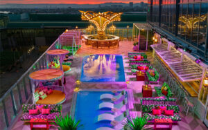 Golden Hour atop the Moxy Hotel DTLA