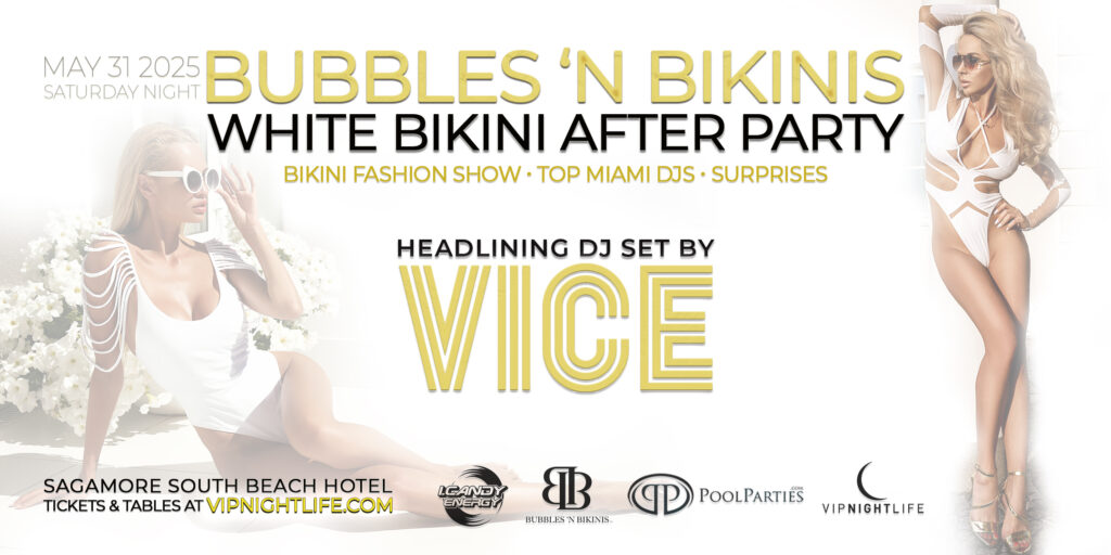 Miami Swim | Bubbles 'n Bikinis White Bikini After Party