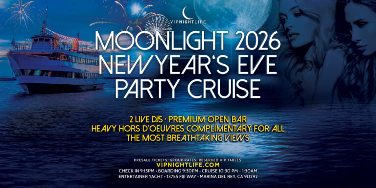 LA New Year's Eve Moonlight Fireworks Cruise 2026