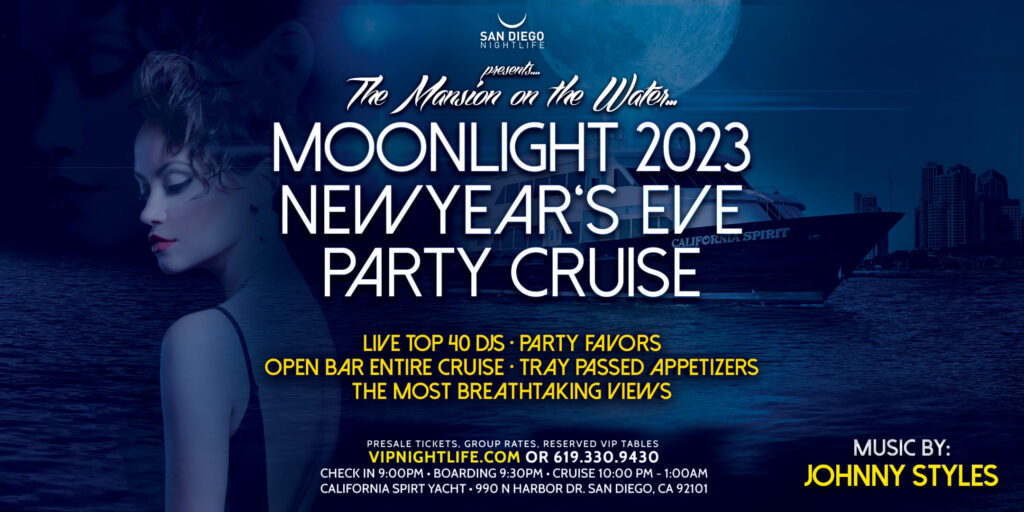 2023 San Diego New Year's Eve Party - Pier Pressure Moonlight Cruise