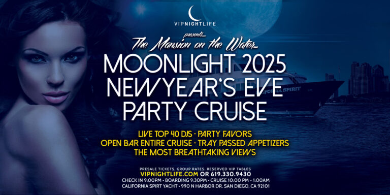 2025 San Diego New Year's Eve Party - Pier Pressure Moonlight Cruise