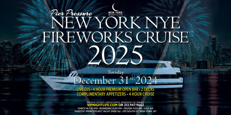 New York New Year's Eve Fireworks Party Cruise 2025