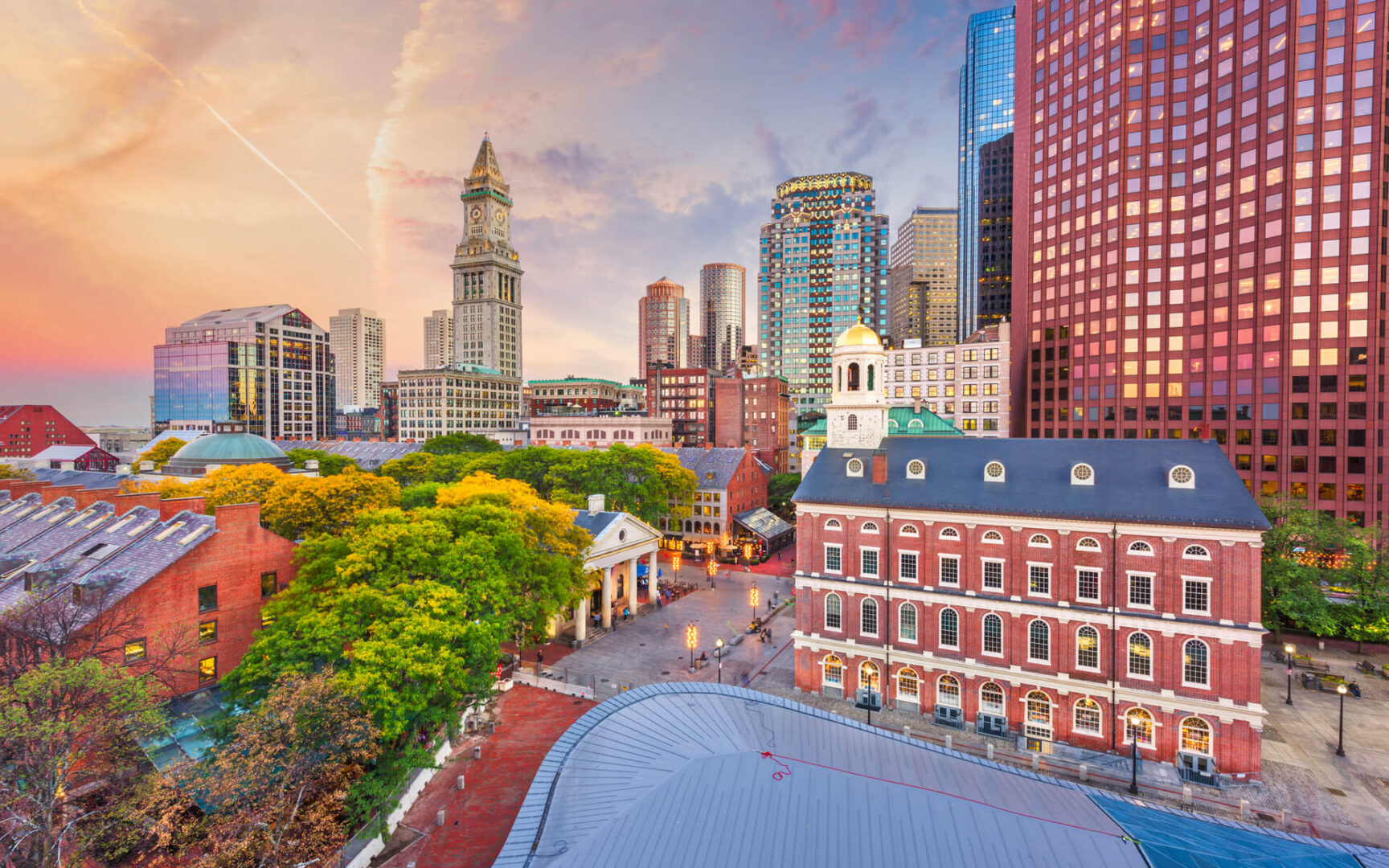 Quincy, Massachusetts City Skyline