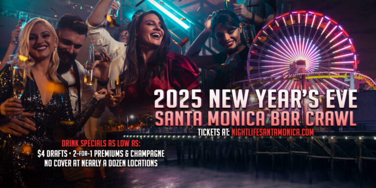 2025 Santa Monica New Year's Eve Bar Crawl Party