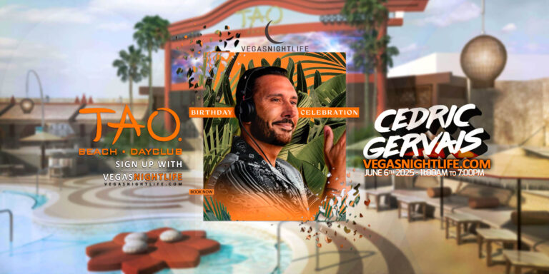 Cedric Gervais Birthday | Vegas Pool Party Friday | TAO Beach