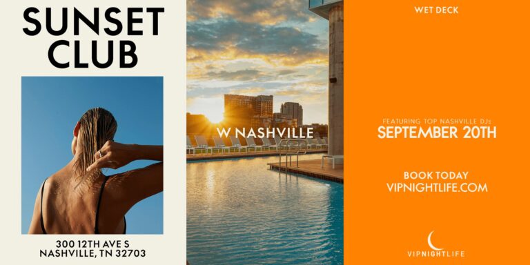 W Nashville Sunset Swim Club | Pool Party