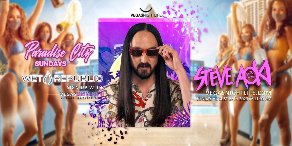 Steve Aoki | Paradise City Pool Party | Wet Republic Vegas