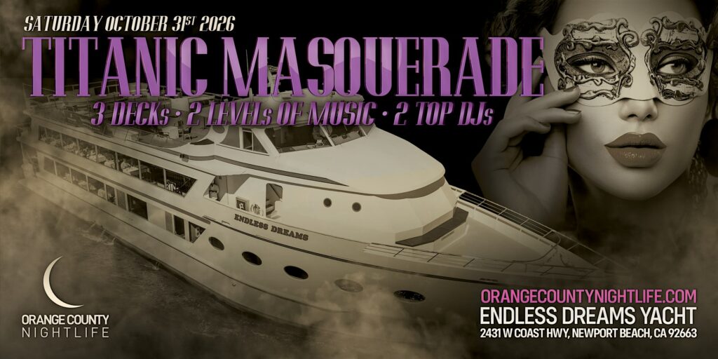 Titanic Masquerade Newport Beach OC Halloween Party Cruise